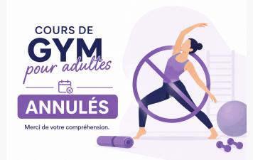 Cours Adultes du 29 et 30 juin Annulés